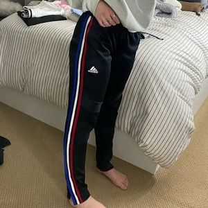 striped adidas pants